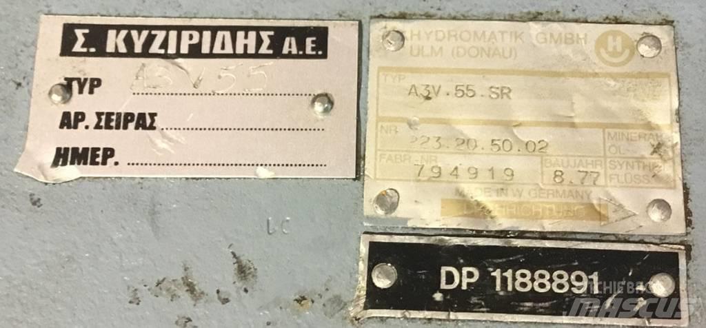 Hydromatik A3V55 SR Hydrauliikka