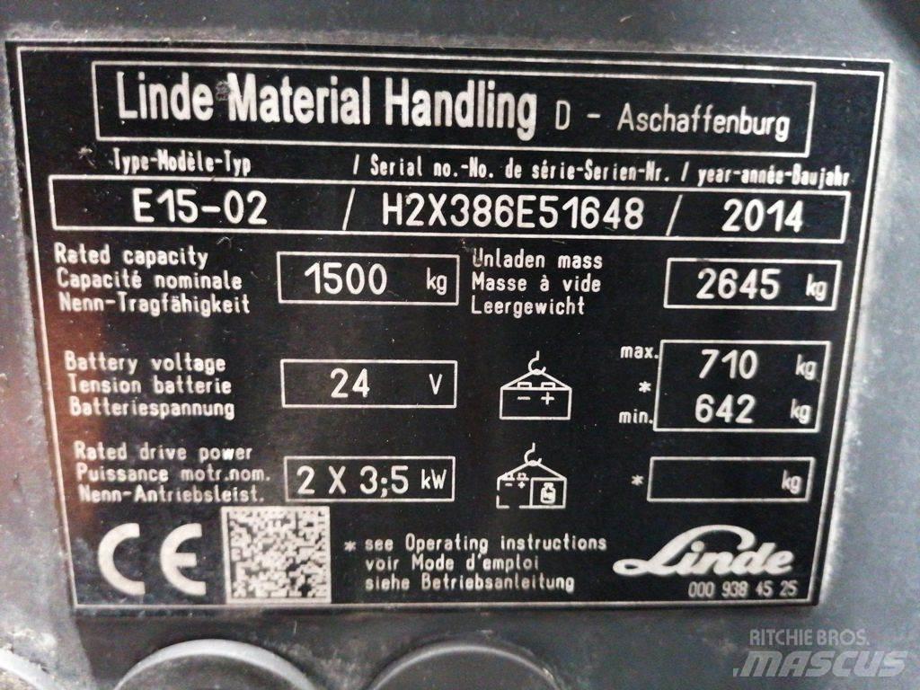 Linde E15-02 Sähkötrukit