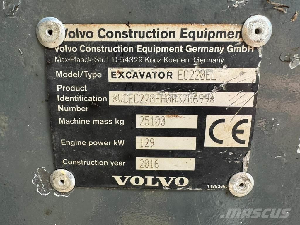 Volvo EC220EL Telakaivukoneet