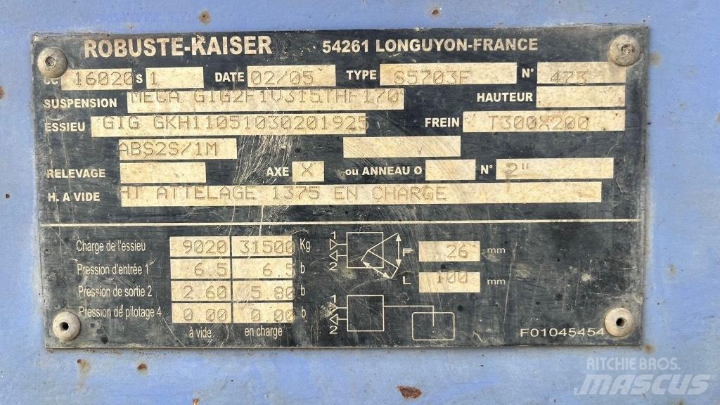 Kaiser TPSL Autonkuljetuspuoliperävaunut