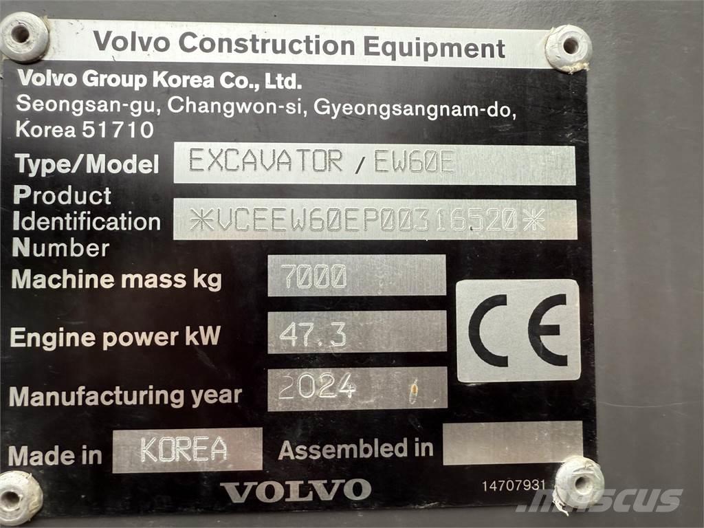 Volvo EW60 E Pyöräkaivukoneet