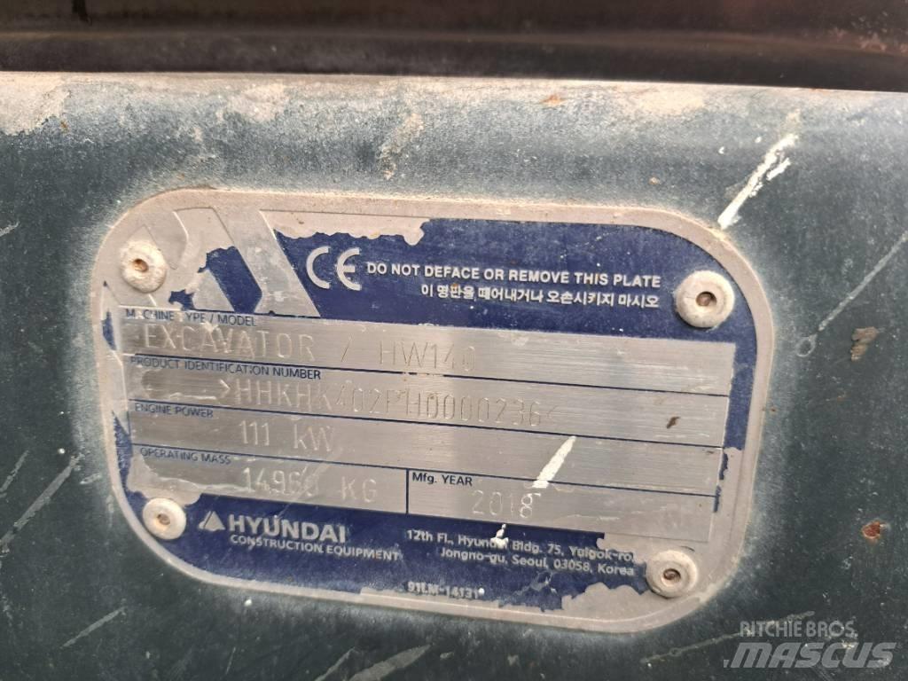Hyundai HW140 Pyöräkaivukoneet
