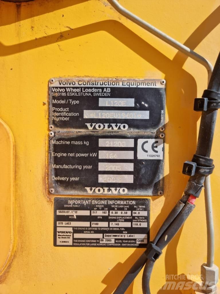 Volvo L 120 E Pyöräkuormaajat