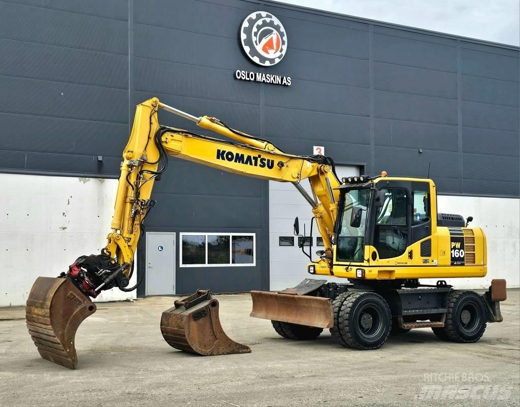 Komatsu pw 160 -8 Pyöräkaivukoneet