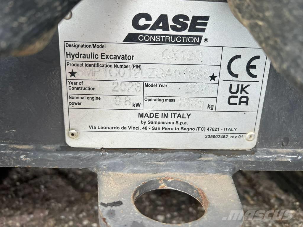CASE CX 12 D Minikaivukoneet < 7t