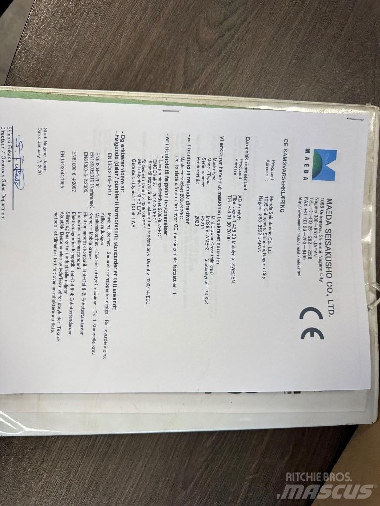 Maeda MC 285 C WME-3 Mininosturit