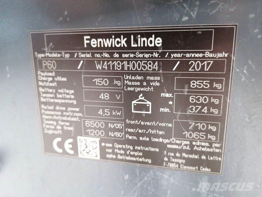 Linde P60 Vetopöytäautot