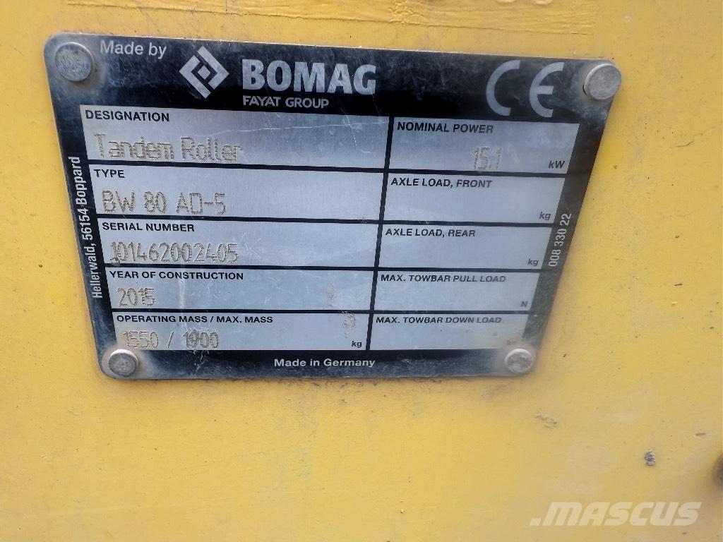 Bomag BW 80 AD-5 Tandemjyrät
