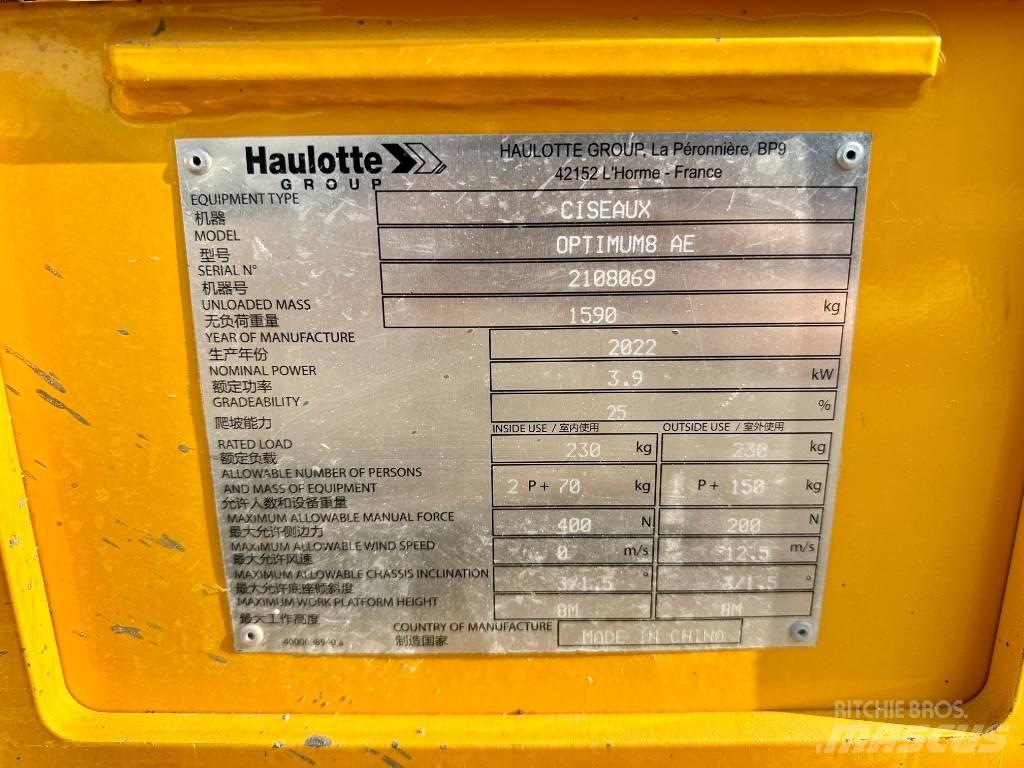 Haulotte OPTIMUM 8 Saksilavat