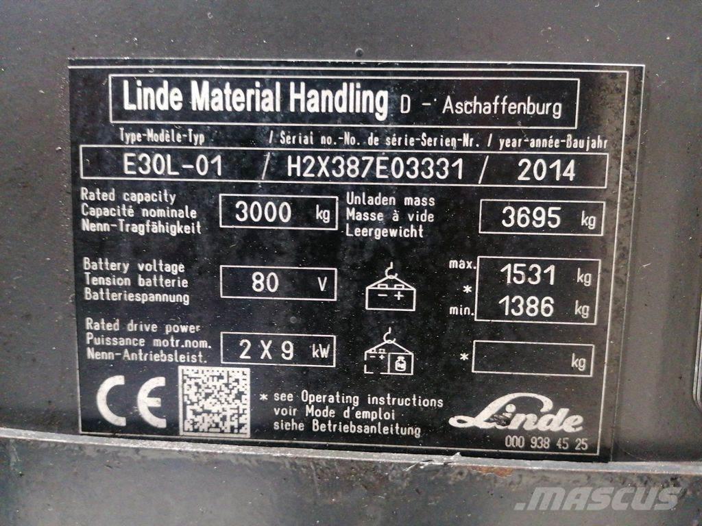 Linde E30L-01 Sähkötrukit