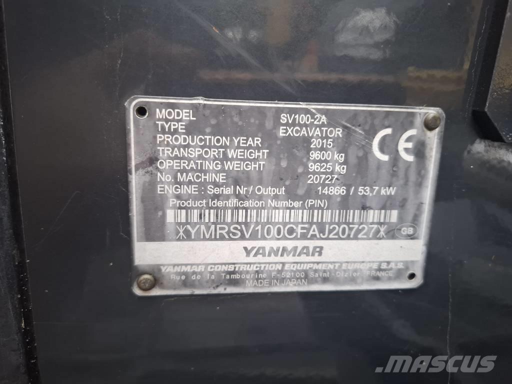 Yanmar SV 100-2A Midikaivukoneet 7t - 12t