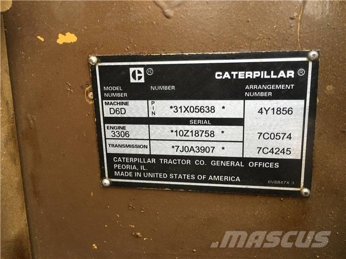 CAT D 6 D Telaketjupuskutraktorit