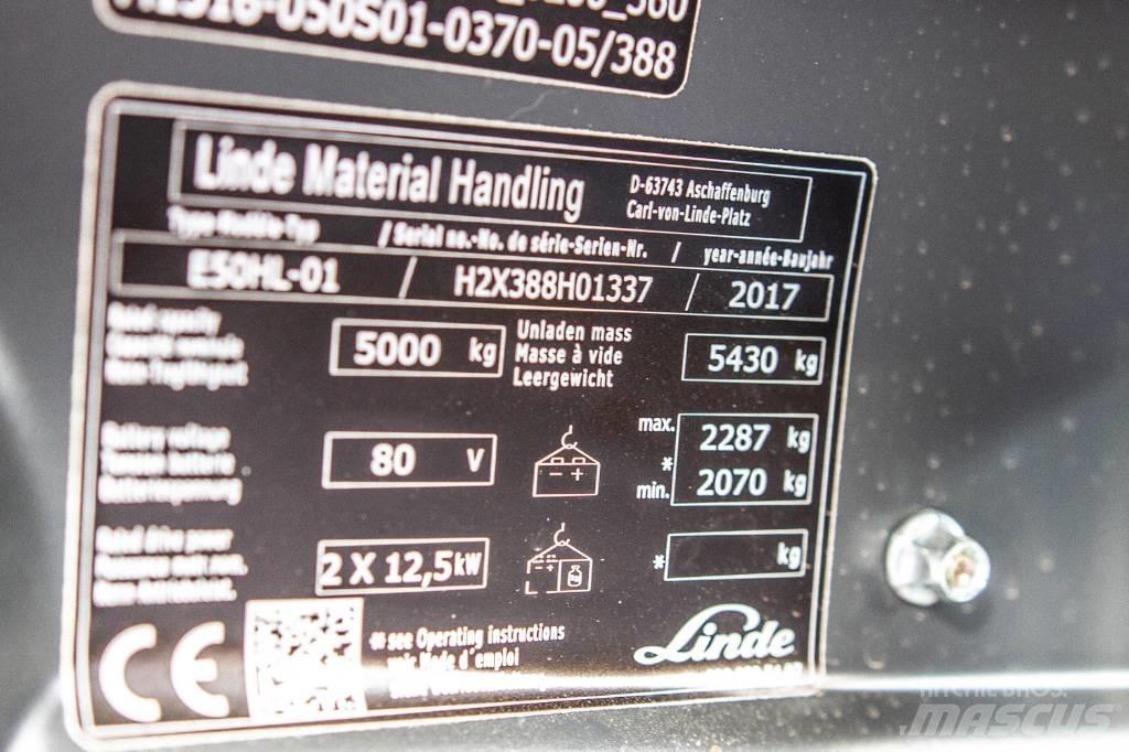 Linde E50HL-01 Sähkötrukit