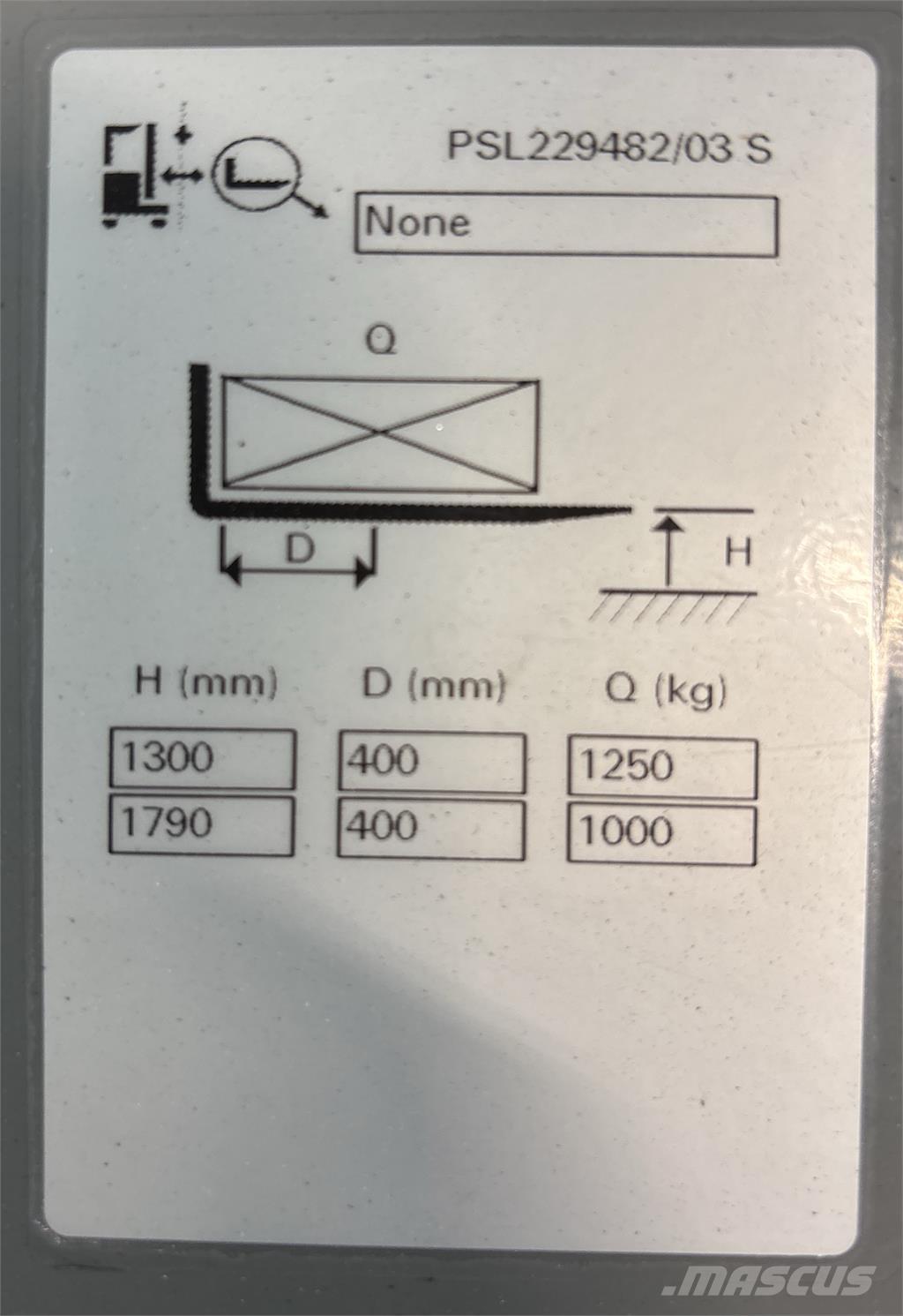 Atlet PSL125 Käyden ajettavat pinoamistrukit