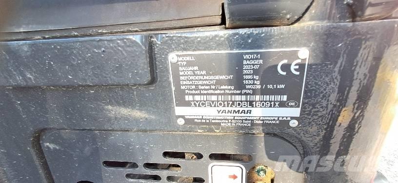 Yanmar Vio 17-1 Minikaivukoneet < 7t