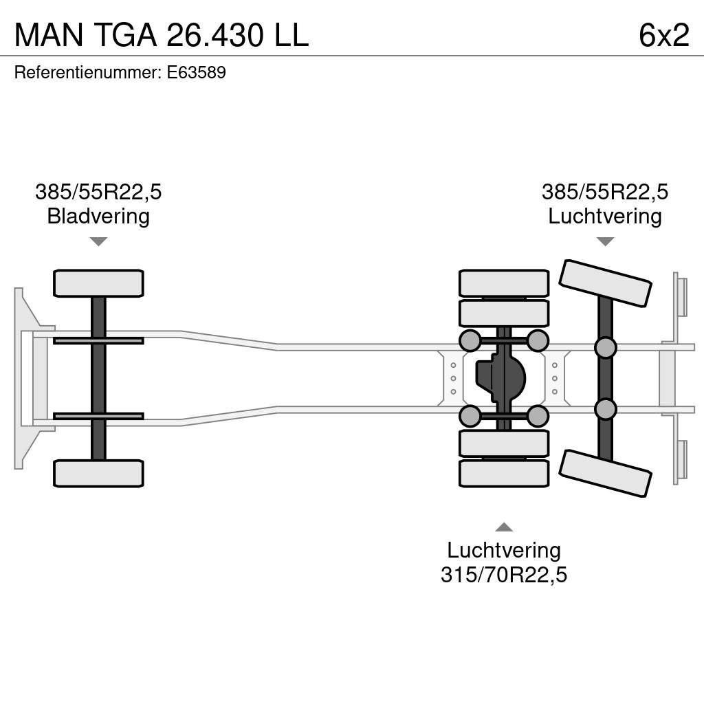 MAN TGA 26.430 LL Koukkulava kuorma-autot