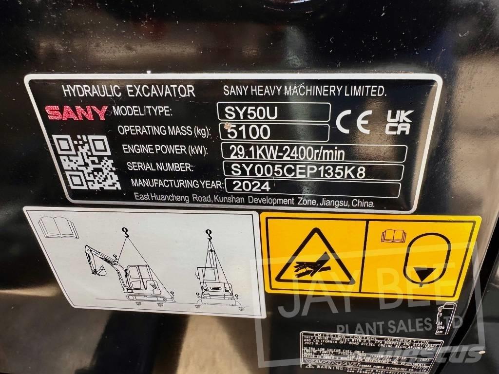 Sany SY 50 U Minikaivukoneet < 7t