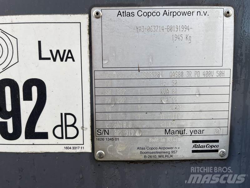 Atlas Copco QAS 80 Dieselgeneraattorit