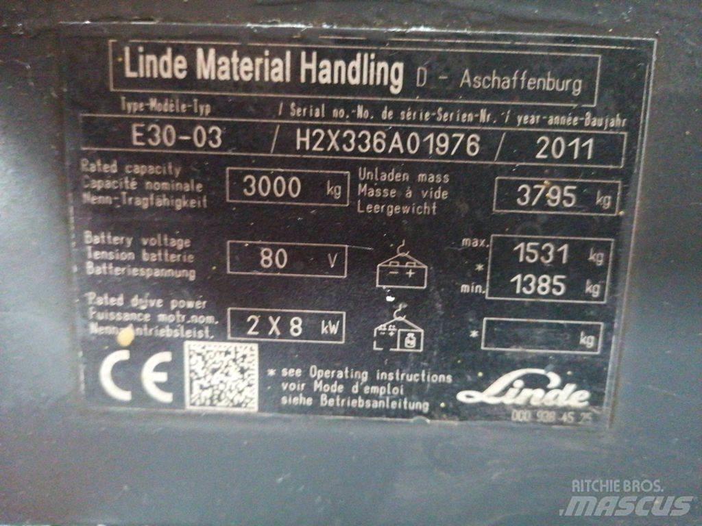Linde E30-03 Sähkötrukit