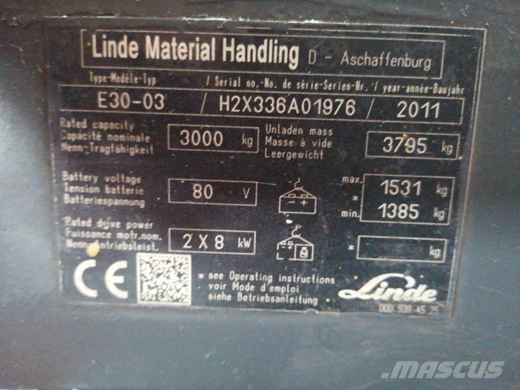 Linde E30-03 Sähkötrukit