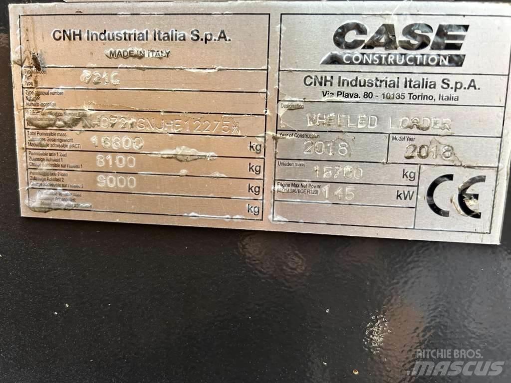 CASE 721G XR Pyöräkuormaajat