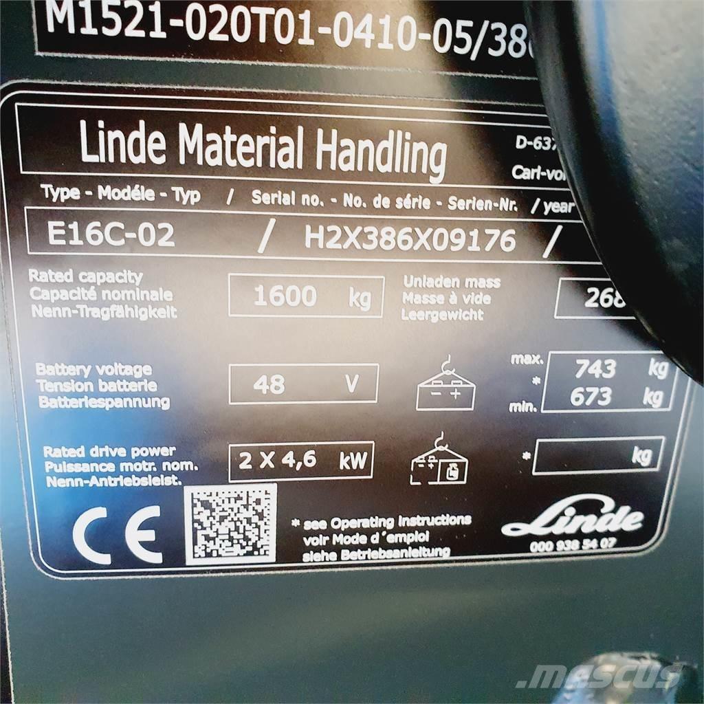 Linde E16C Sähkötrukit