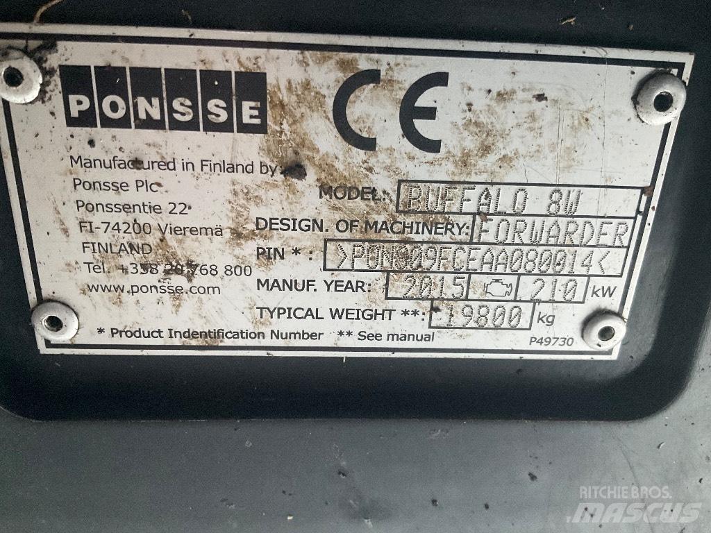 Ponsse BUFFALO 8W Kuormatraktorit