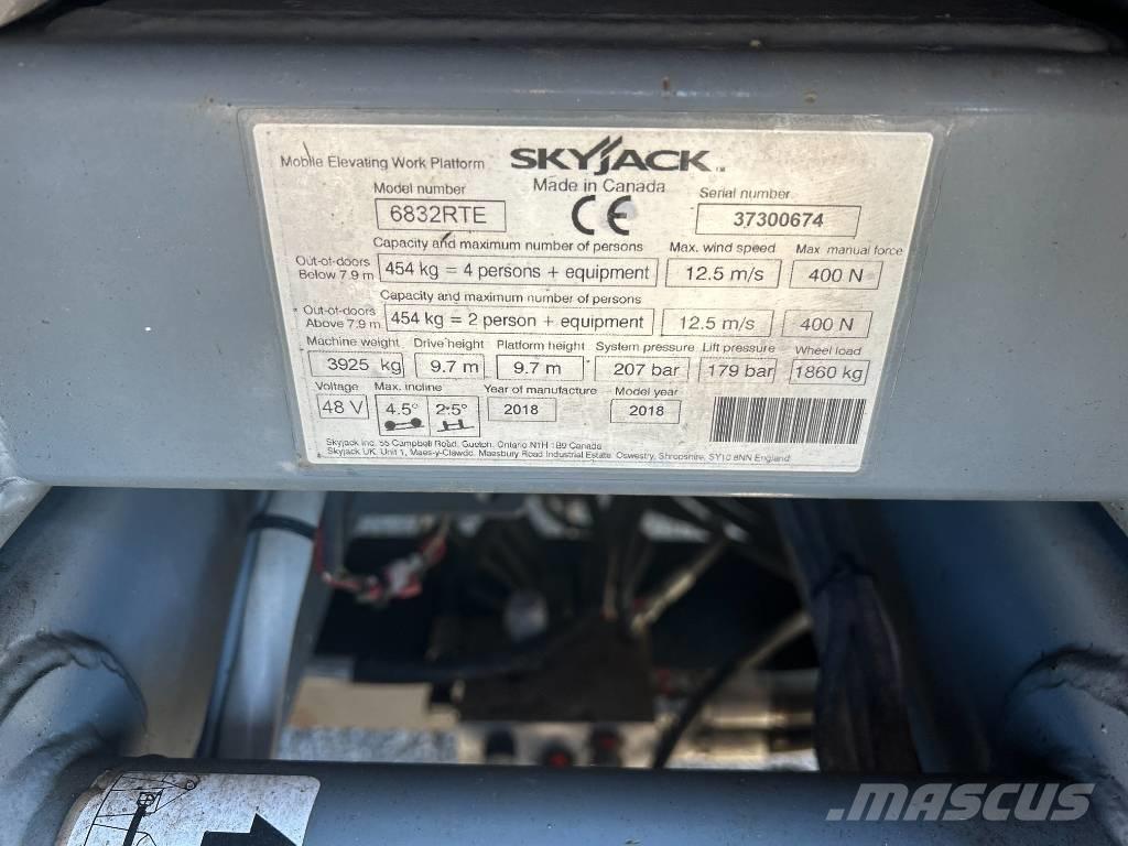 SkyJack SJ 6832 RTE Saksilavat