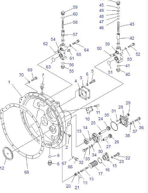 Komatsu D85A-21 Vaihteisto