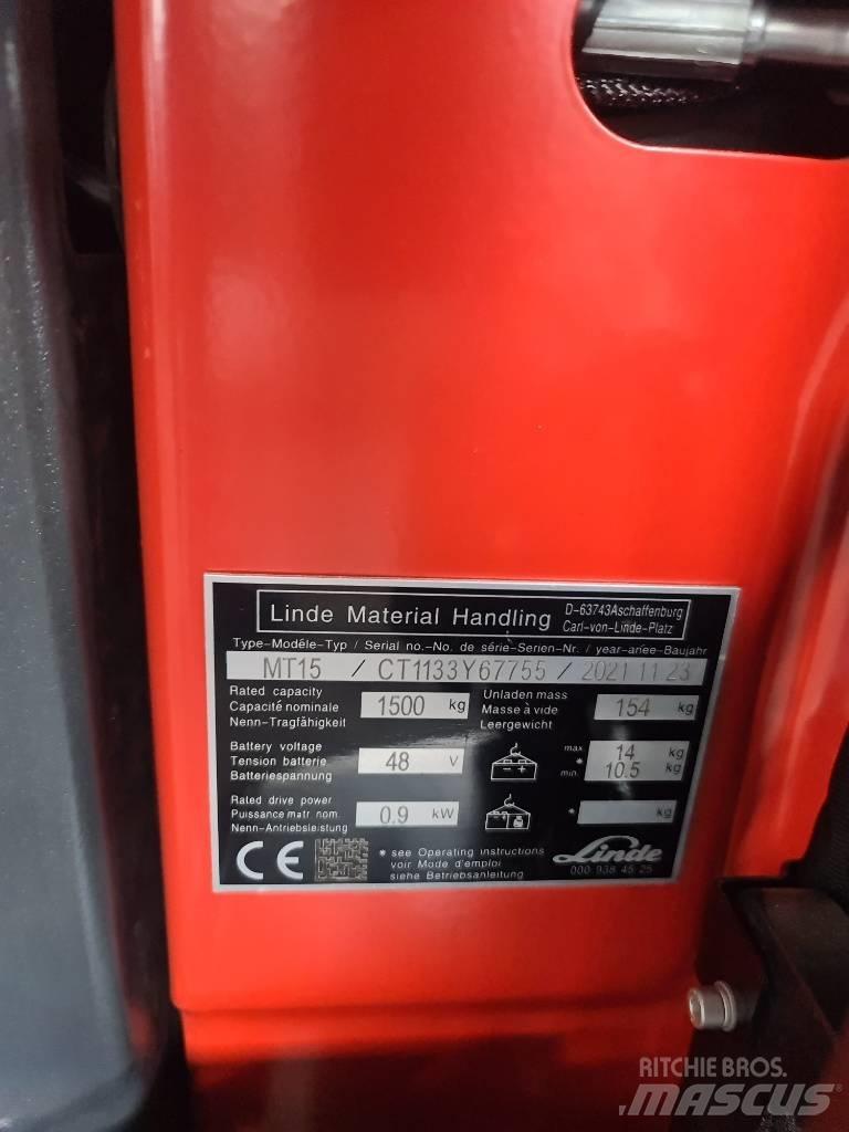 Linde MT15 Sähkötrukit