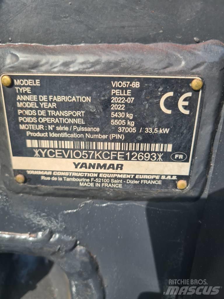 Yanmar Vio 57-6B Minikaivukoneet < 7t