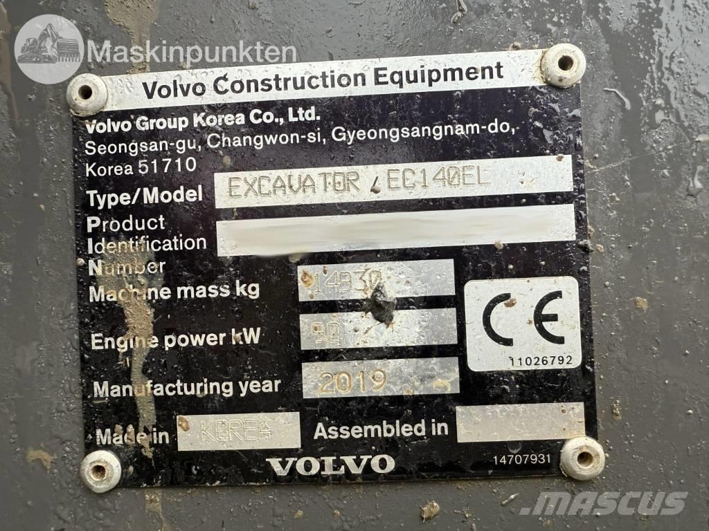 Volvo EC 140 EL Telakaivukoneet