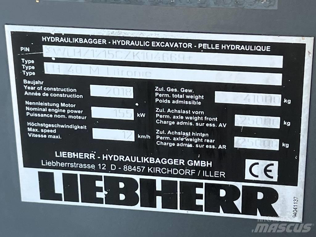 Liebherr LH 40 M ERC Muut materiaalinkäsittelykoneet