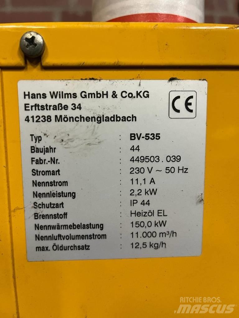 Wilms BV 535 Lämmitys- ja sulatuslaitteet