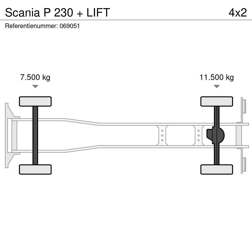 Scania P 230 + LIFT Umpikorikuorma-autot