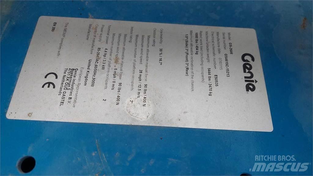 Genie GS2646 Saksilavat