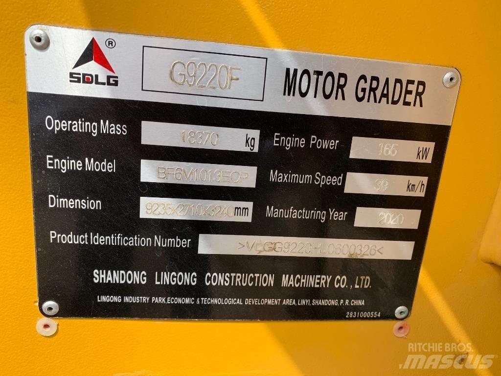 SDLG G 9220 Tiehöylät
