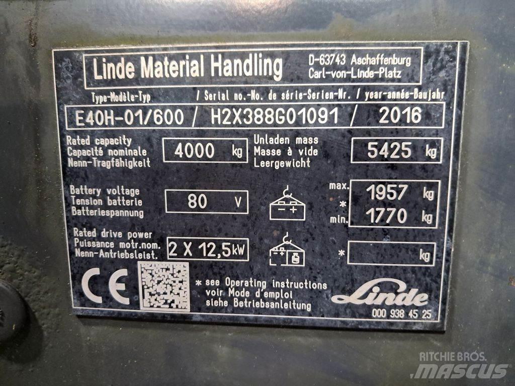 Linde E40H-01/600 Sähkötrukit