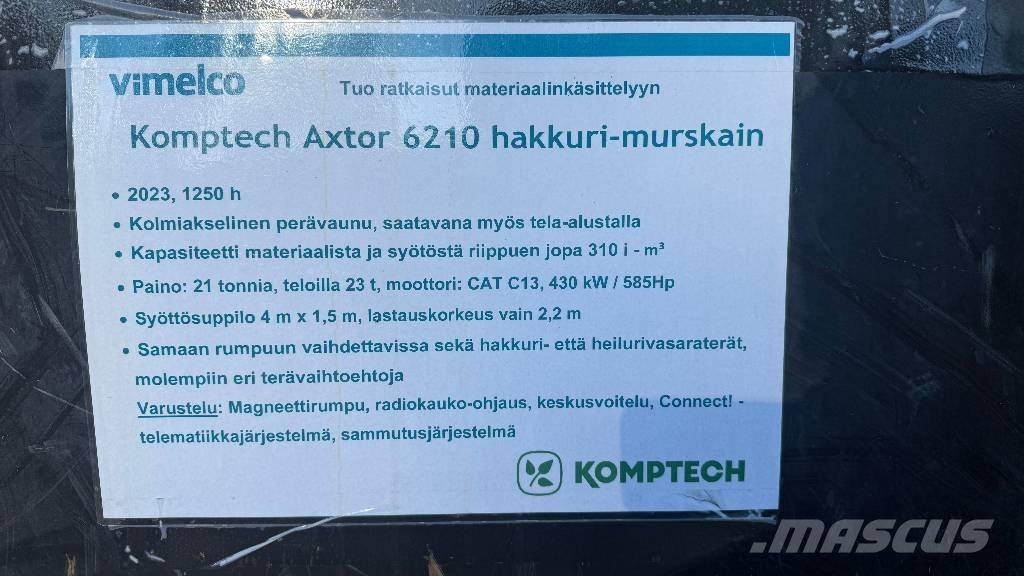 Komptech Axtor 6210 Haketuskoneet