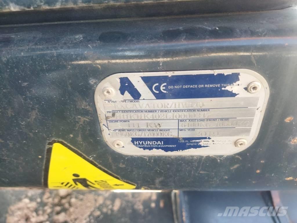 Hyundai HW 140 A Pyöräkaivukoneet