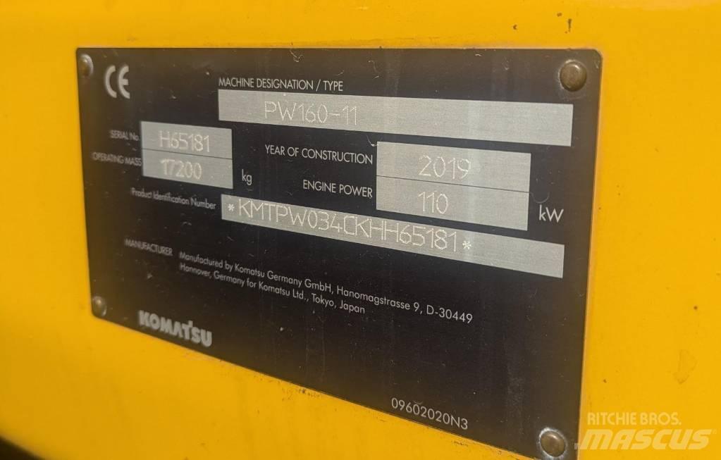 Komatsu PW160-11 Pyöräkaivukoneet