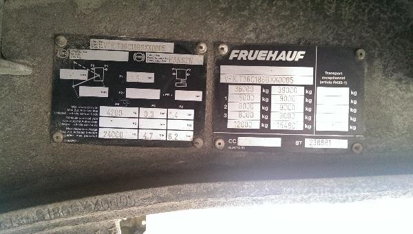 Fruehauf T36 Pressukapellipuoliperävaunut