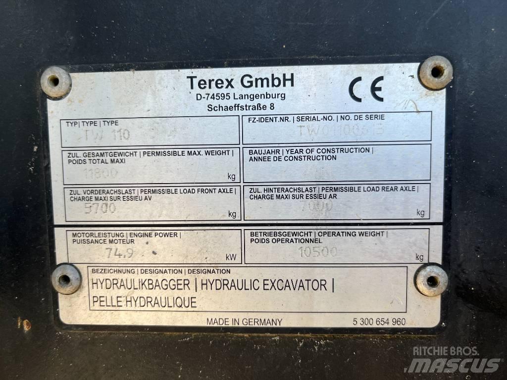 Terex TW 110 Pyöräkaivukoneet