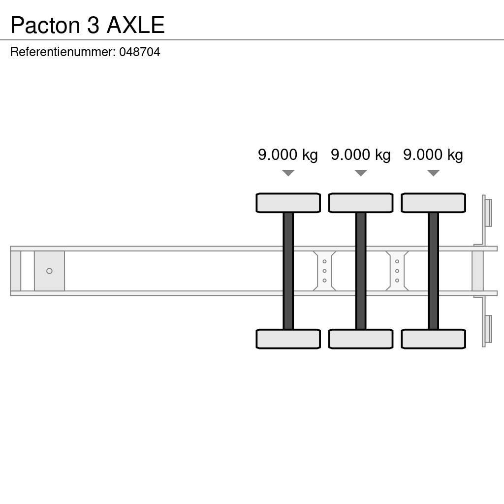 Pacton 3 AXLE Konttipuoliperävaunut