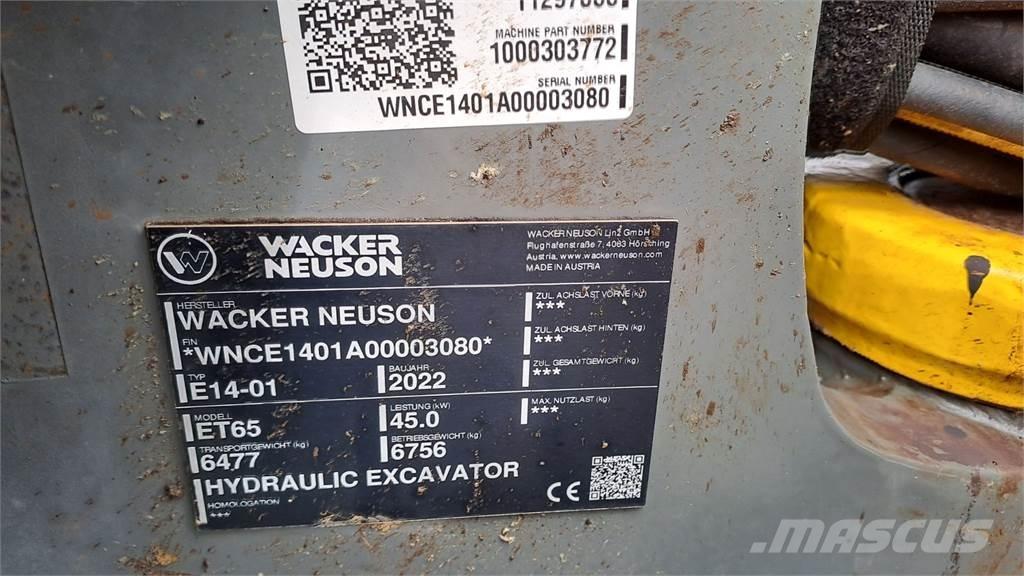 Wacker Neuson ET65 Telakaivukoneet