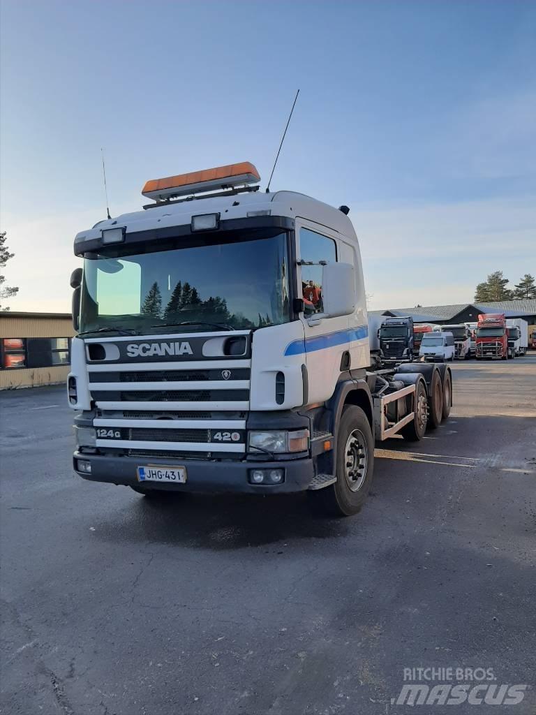 Scania P 124 Koukkulava kuorma-autot