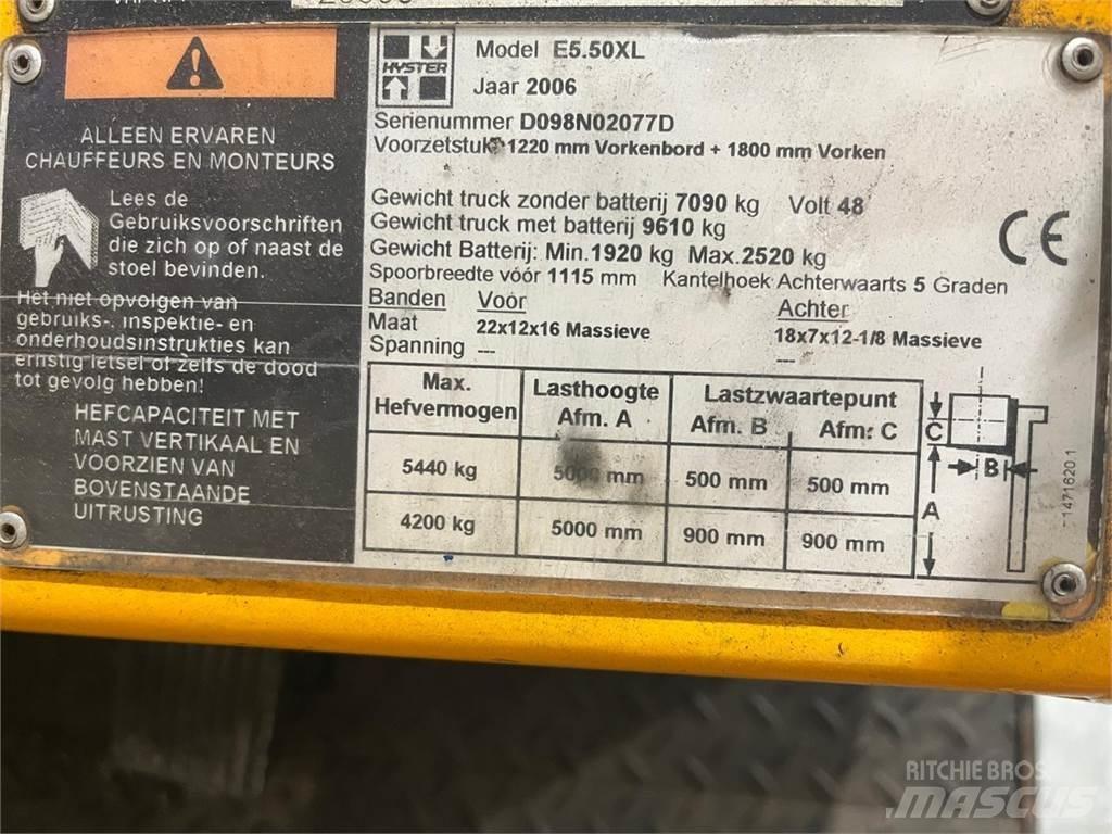 Hyster E5.50XL Sähkötrukit