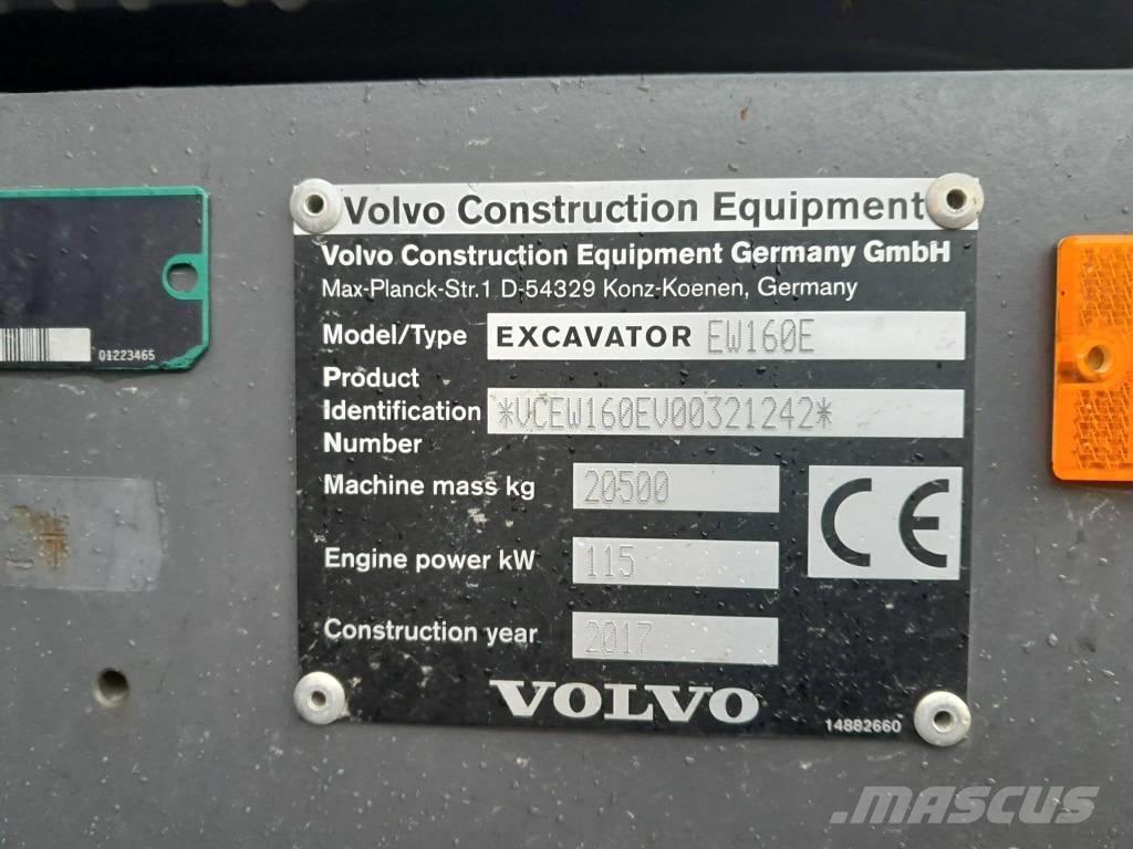 Volvo EW 160 E Pyöräkaivukoneet