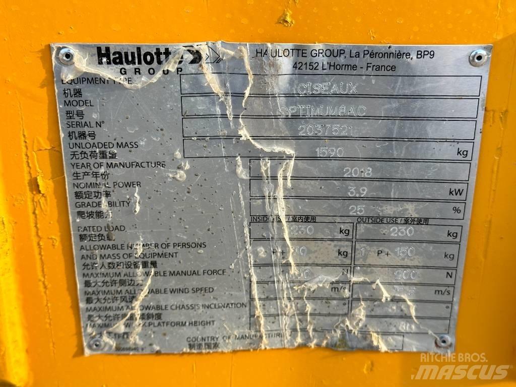 Haulotte OPTIMUM 8 Saksilavat