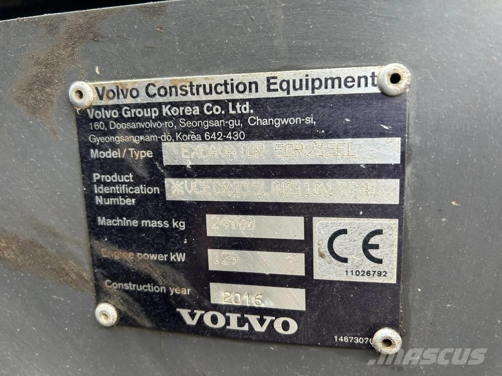 Volvo ECR 235 E L Telakaivukoneet